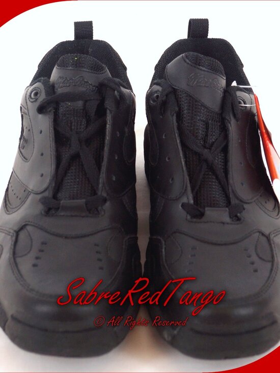 NEW NIB Macgregor Leather Black Walker Sneaker Shoes #17243 Mens Size 10.5 Wide main image 4